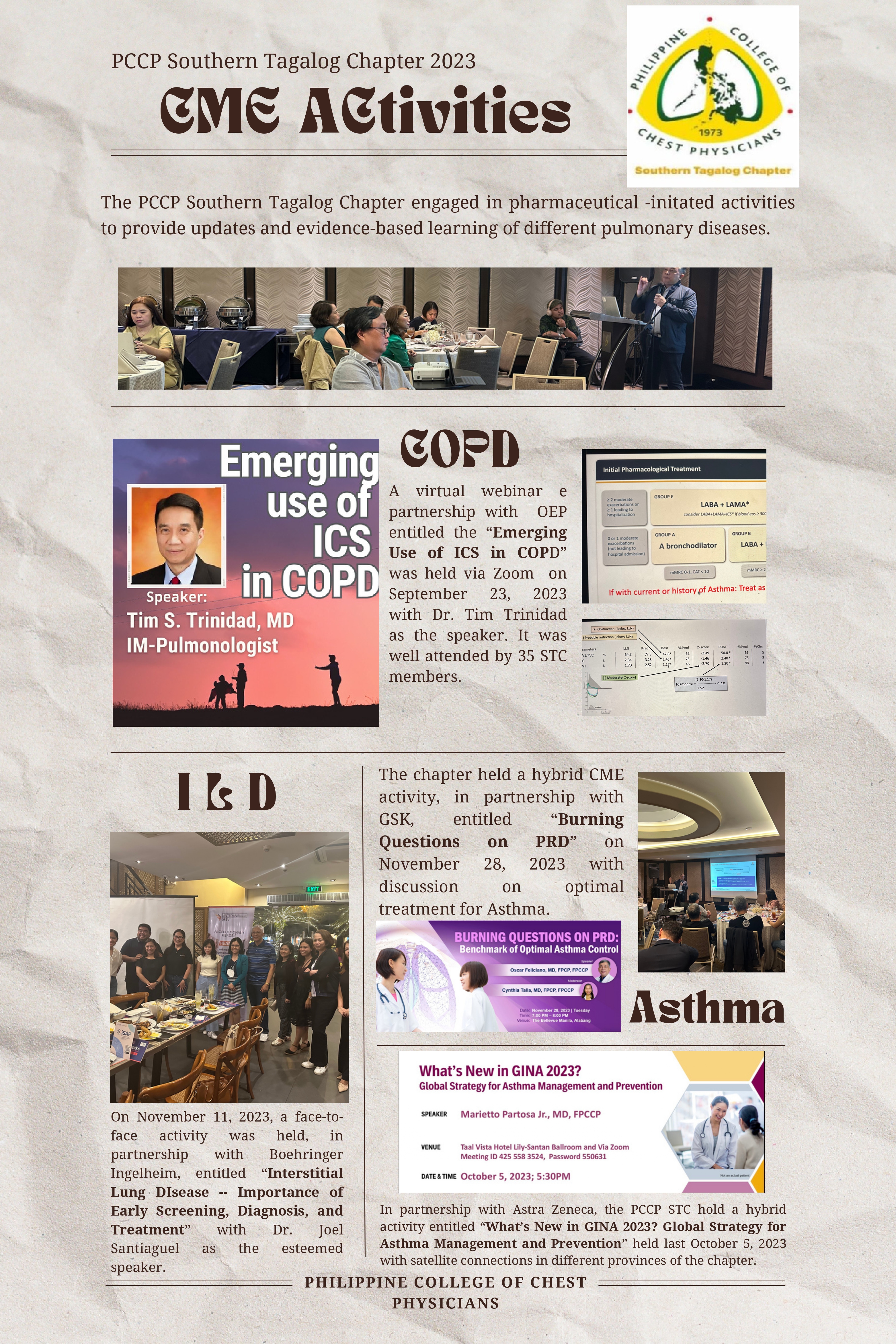 Southern Tagalog Chapter of The Philippine College of  Chest Physicians (PCCP)